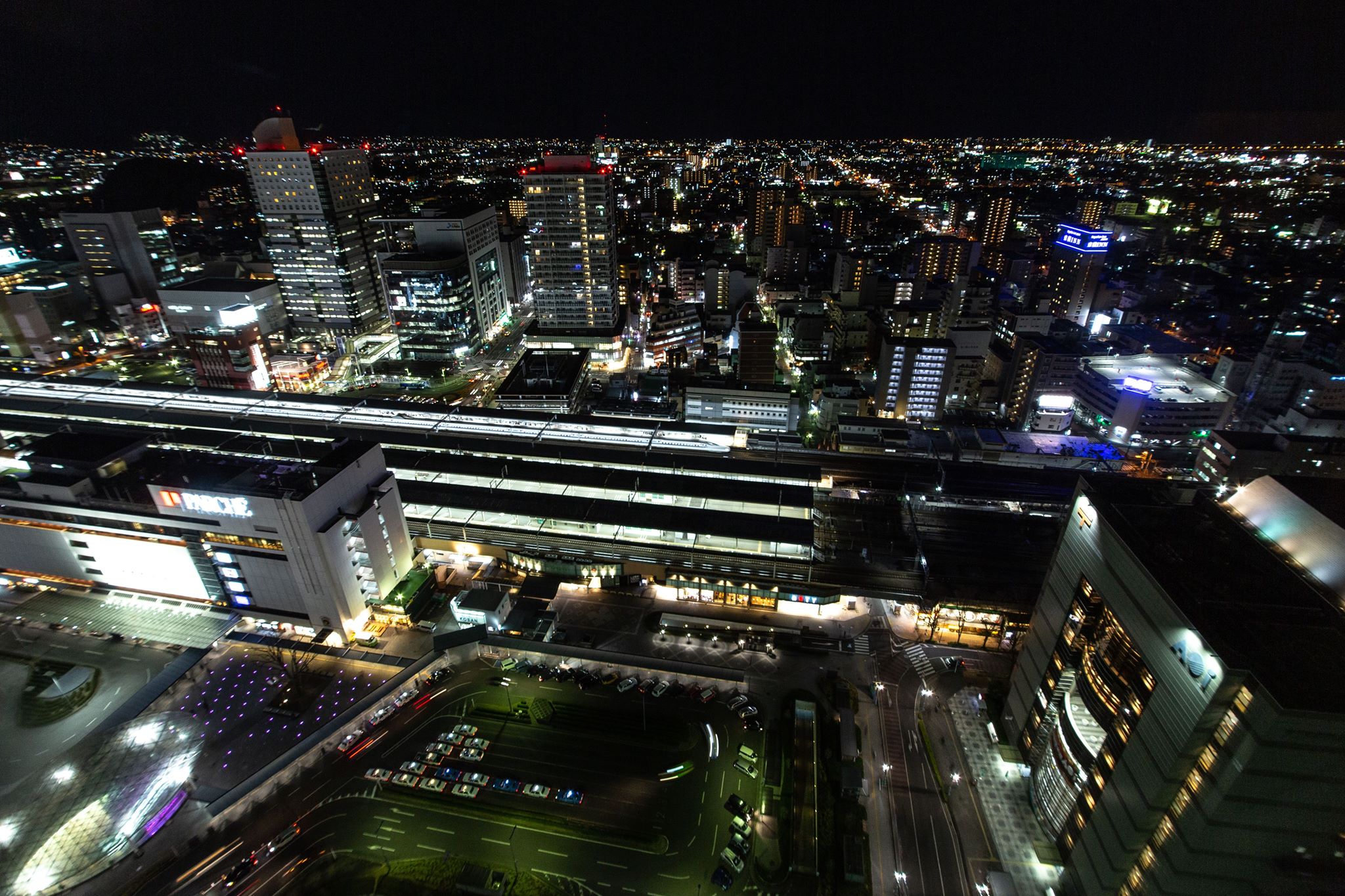 静岡駅南の夜景